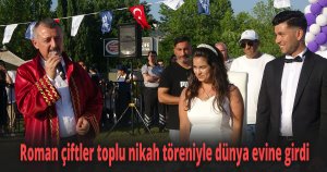 Roman çiftler toplu nikah töreniyle dünya evine girdi