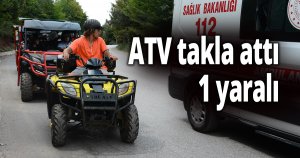 ATV takla attı
