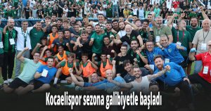 Kocaelispor sezona galibiyetle başladı
