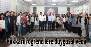  Hakkarili öğrencilere duygusal veda 