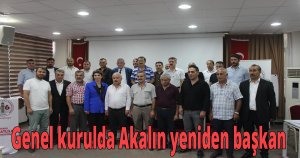 Genel kurulda Akalın yeniden başkan