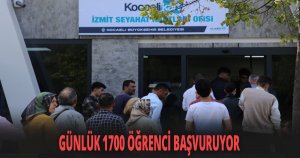 İzmit Seyahat Kartları Merkezi öğrencilerle dolup taşıyor