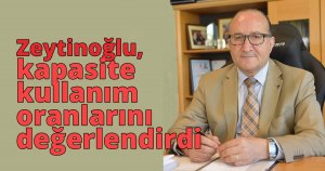  Zeytinoğlu, kapasite kullanım oranlarını değerlendirdi