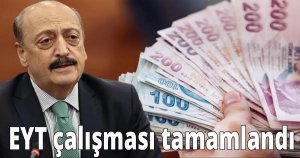 EYT çalışması tamamlandı