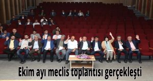 Ekim ayı meclis toplantısı gerçekleşti