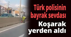 Türk polisinin bayrak sevdası