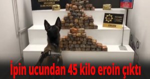 Polis ipi çektikçe eroin geldi