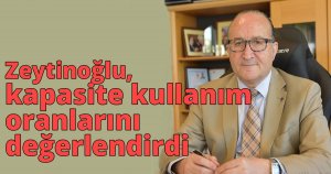 Zeytinoğlu, kapasite kullanım oranlarını değerlendirdi