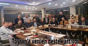 Toyran’a verilen destek artıyor
