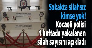 Sokakta silahsız dolaşan kalmadı!