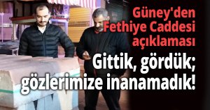 Güney'den Fethiye Caddesi açıklaması