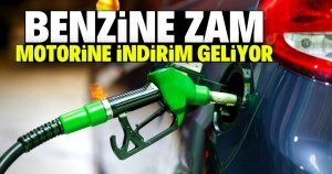Benzine zam, motorine indirim geliyor