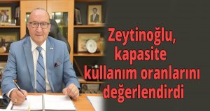 Zeytinoğlu, kapasite kullanım oranlarını değerlendirdi
