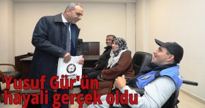  Yusuf Gür'ün polis olma hayali gerçek oldu