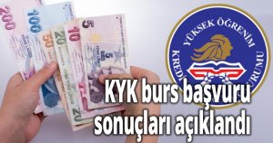 KYK burs başvuru sonuçları açıklandı