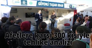 Afetlere karşı 300 kişiyle tehlike analizi