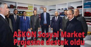 ASKON Sosyal Market Projesine destek oldu
