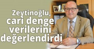 Zeytinoğlu cari denge verilerini değerlendirdi