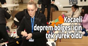 Kocaeli deprem bölgesi için tek yürek oldu
