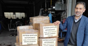 DEPREM BÖLGESİNE KÜTÜPHANE