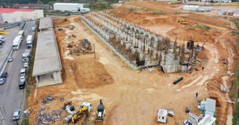    Yeni hal binası hızla yükseliyor