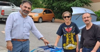 Muhtar Müyesser Yılmaz’dan Şehit Kütüphanesi’ne kitap desteği