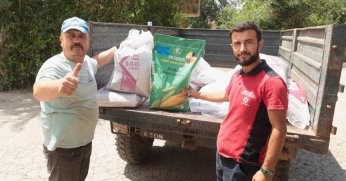 Selden tarlaları zarar gören çiftçilere destek