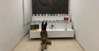 Tır deposuna zulalanmış Eroini Narkotik köpeği buldu