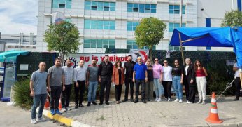 Gelecek Partililerden Corning işçilerine destek ziyareti