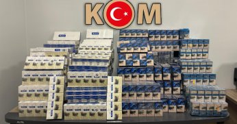 5 bin paket kaçak sigara ele geçirildi