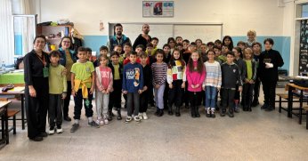 Çocuklar interaktif yöntemle sıfır atığı öğreniyor