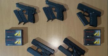 5 tabanca 195 mermi ile yakalandılar