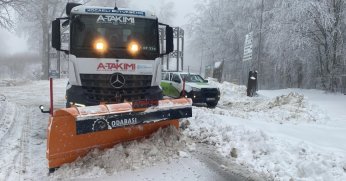 Büyükşehir’in kar mesaisi devam ediyor