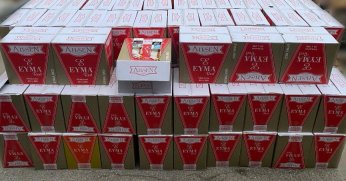 Milyonlarca gümrük kaçağı makaron ele geçirildi