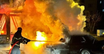 Cayır cayır yandı