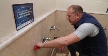 BİN 307 ADET CAMİNİN MUSLUKLARI TEK TEK KONTROL EDİLDİ