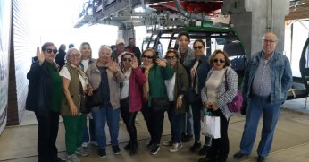 Büyüklerimizin teleferik heyecanı