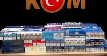 Binlerce kaçak sigara ele geçirildi