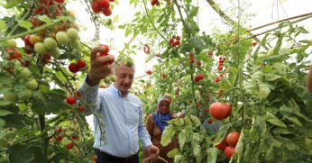 Başkan Büyükakın’dan kadın üreticiye tam destek