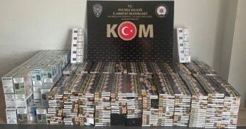 Tem'de durdurulan araçtan kaçak sigara çıktı