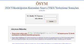 YKS yerleştirme sonuçları açıklandı!