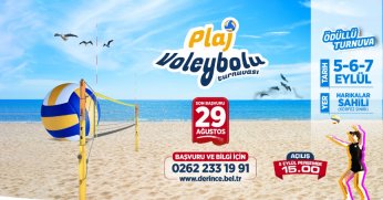 Derince´de Plaj Voleybolu Heyecanı Yaşanacak
