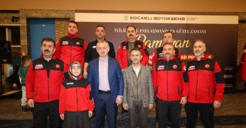 Büyükakın, afet gönüllüleriyle iftar yaptı