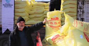 Büyükşehir’den üreticiye yüzde 50 hibeli gübre