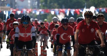 Pedallar 19 Mayıs ruhu ile çevrildi