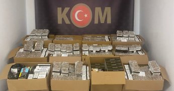 169 bin 800 içi tütünle doldurulmuş makaron ele geçirildi