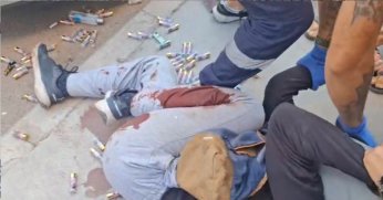 Şüphelinin vurulduğu anlar saniye saniye kaydedildi