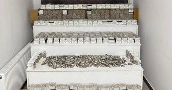 1912 Adet bandrolü hazır paket sigara ele geçirildi