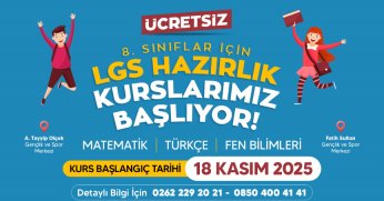 Ücretsiz LGS Hazırlık Kursları Başlıyor