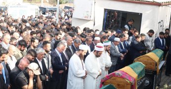 Yangında hayatını kaybedenler son yolculuğa uğurlandı: